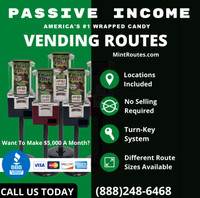 Vending Machine Business - Passive Income - Locations Include