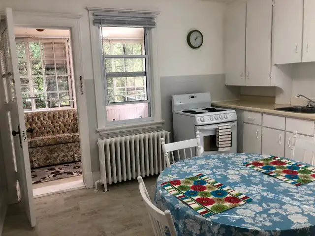 Bright fully furnished bachelor apt for rent