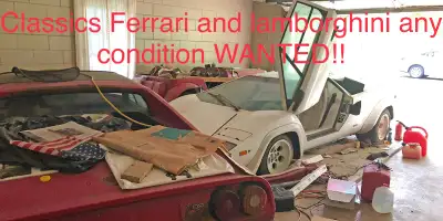 i want buy a older classic ferrari and lamborghini any condition or location, call me today 867-687-...