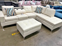 Exclusive Sales On Sectional Sofa Set With Ottoman Storage -