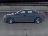 The 2024 Honda Civic Sedan LX-B CVT in sophisticated gray combines front-wheel drive with precise ha... (image 4)