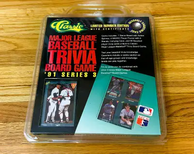 Classic 1991 Series 3 MLB Trivia Board Game, View more