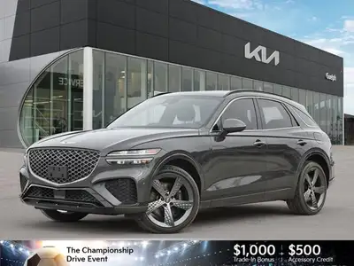 Experience elevated driving in the captivating 2024 Genesis GV70 3.5T Sport, showcasing a sophistica...