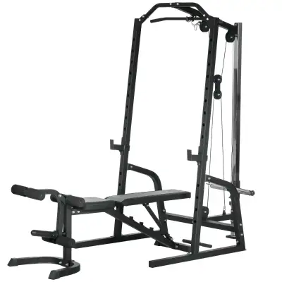 Soozier Smith Machine, Multi-Functional Power Cage w/ Adjustable, View more