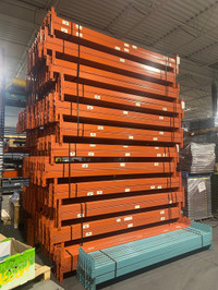 Used Redirack pallet racking beams 9’ x 4” available
