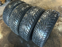 205 65 16 - TIRES - WINTER - LIKE NEW - SET OF 4 - UNIROYAL