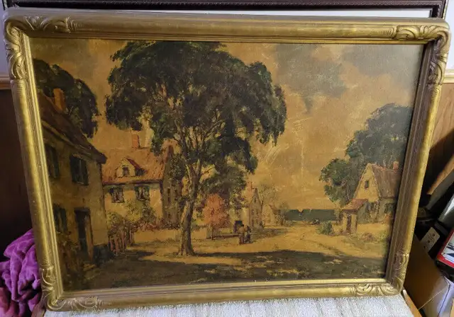 Vintage Painting on Board63815757550337121