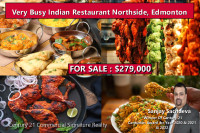 FOR SALE - BUSY INDIAN RESTAUTANT  IN EDMONTON