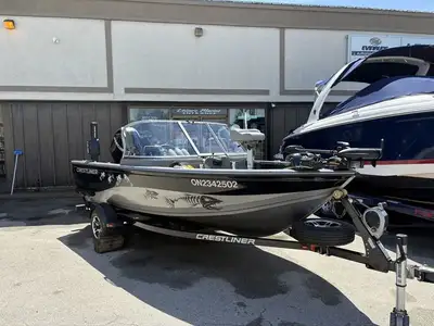 Consignment Leisure Marine Used 2010 Crestliner Fish Angler 1650 Mercury 115 4-Stroke ONLY 127 Hours...