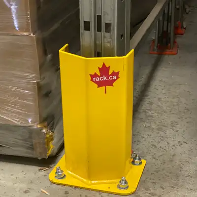 Pallet racking frame guards - Quick ship anywhere in Canada, View more