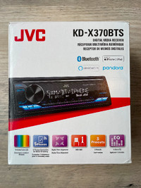 Neuf- Radio d'auto multimédia JVC KD-X370BTS Bluetooth iPhone