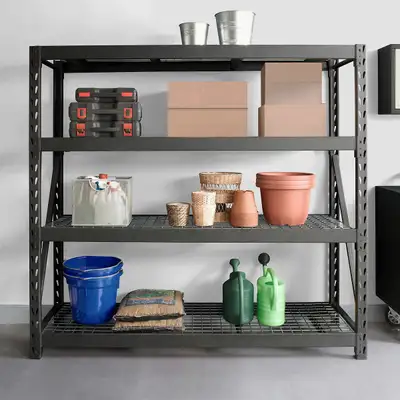 NEW 4 LAYER STEEL RACKING GARAGE STORAGE SHELVING RACK RS1066 COMPARE AT $379.97 SALE $209.95 2 $195...