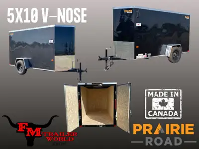 5'x10' Rainbow Prairie Road Cargo Trailer Barn Door Single 3500# Axle - Cash price No Dealer Fees -...