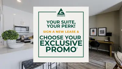 Building Features Your Suite, Your Perk! Sign a new lease & choose your exclusive move-in promo. Cal...