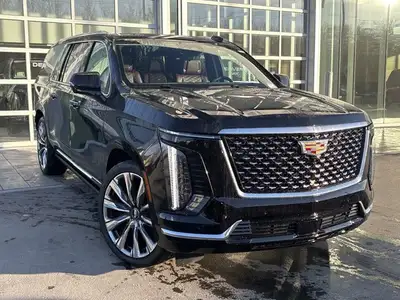 Stock #YS214709 AMVIC LICENSED DEALER The 2026 Cadillac Escalade ESV Luxury 4WD, finished in Black R...