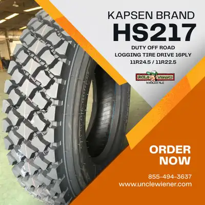 TAXES KAPSEN HS207 PREMIUM MID TO LONG HAUL HIGHWAY DRIVE TIRES HS207225 KAPSEN TRUCK TIRES OPEN SHO...