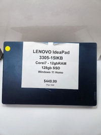Lenovo IdeaPad 3305 Core i7 12gb Ram Calgary Alberta Preview