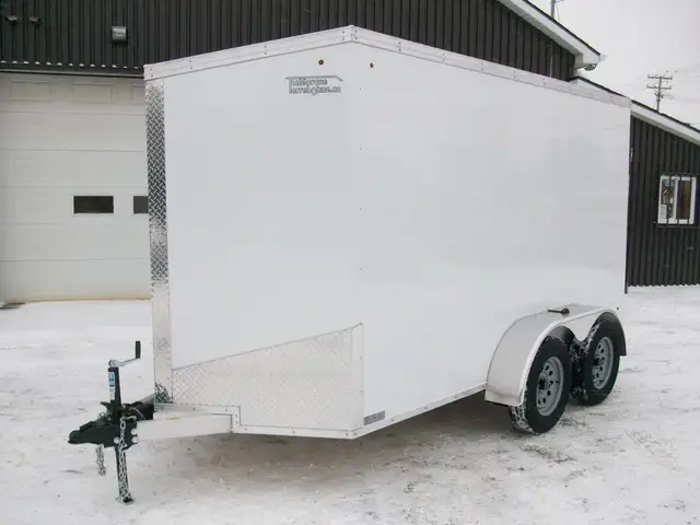 2025 Weberlane CARGO ALUMINIUM 6' X 12' V-NOSE 2 ESSIEUX VTT MOT in Cargo & Utility Trailers in Laval / North Shore - Image 4
