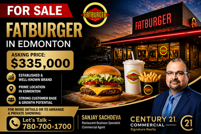 FOR SALE - FATBURGER LOCATION IN EDMONTON, View more