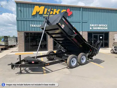 Miska Ultra Low Pro 7 Ton Heavy Duty Dump Trailer 14,000lb GVWR, 81in.x12' Dump Trailers LOADED with...