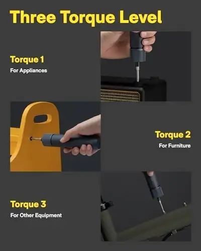 HOTO Cordless Screwdriver - LED, 25 Bits, Case in Power Tools in Kingston - Image 5