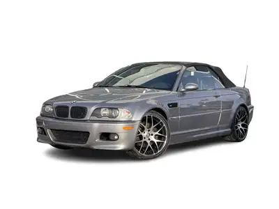 2005 BMW M3 Base 3.2L 6-Cylinder SMPI DOHC 24V 2D Convertible RWD 6-Speed Silver Gray Metallic Rear...