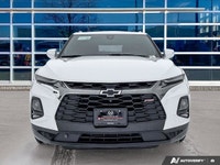 AWD. Odometer is 21426 kilometers below market average! Summit White 2019 Chevrolet Blazer RS AWD 9-... (image 8)