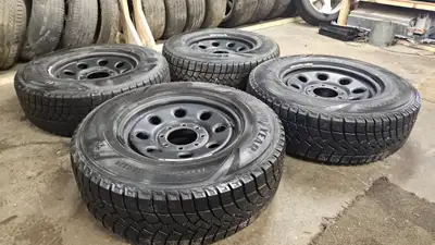 We are selling a full set of GOODYEAR WINTER COMMAND tires and wheels from a 2008 FORD F350 SUPER DU...