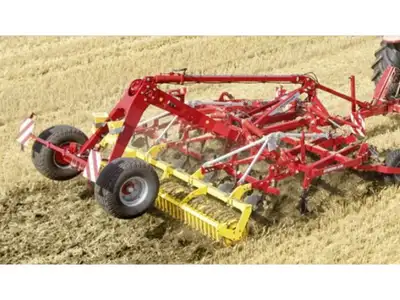 2023 Pottinger Synkro T 6030 T NovaTrailed cultivator with transport undercarriage. The weight on th...