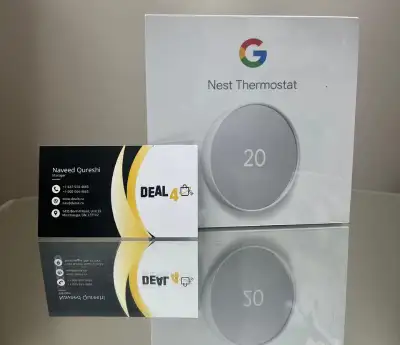 New Google Nest Wi-Fi Smart Thermostat - Snow Complete Kit