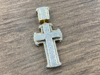 10K Gold & Diamond Cross Pendant - 2.49TCW