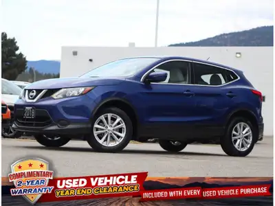 2018 NISSAN QASHQAI S - NO ACCIDENTS - ONE OWNER- BC VEHICLE - BACKUP CAMERA - HEATED FRONT SEATS -...