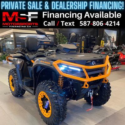 Welcome to Motorsports Financing - Kelowna! 2026 Can am Outlander Engine: 0