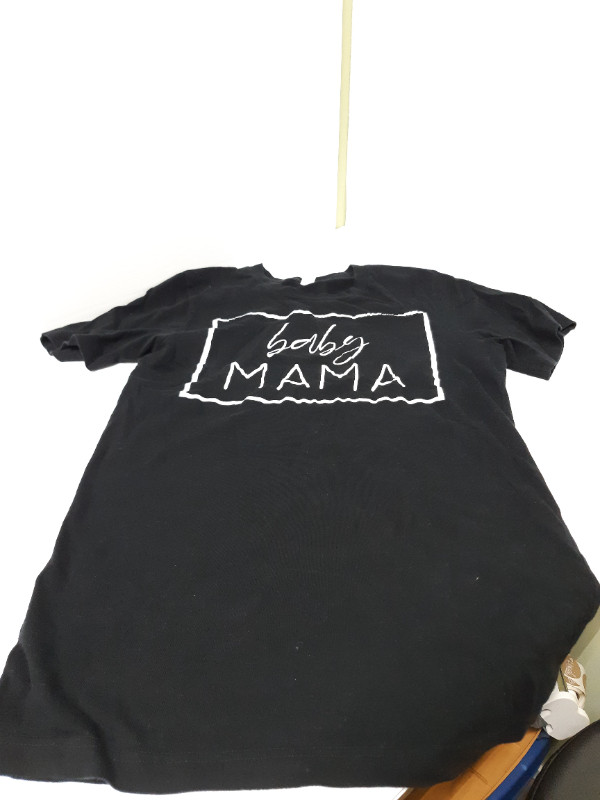 Ladies Size S Black T-shirt "Baby Mama" in Women's - Tops & Outerwear in Winnipeg - Image 3