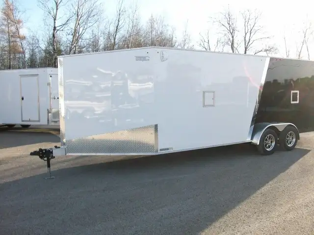 2026 Weberlane Aluminium 7' x 25' 2 essieux 2 rampes skidoo moto in Cargo & Utility Trailers in Laval / North Shore - Image 4