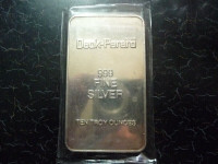Rare 10 oz .999 Silver Bar Deak-Perera Medallic Art Co