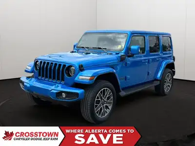 The 2023 Jeep Wrangler High Altitude 4xe combines iconic open-air off-road freedom with executive-le...