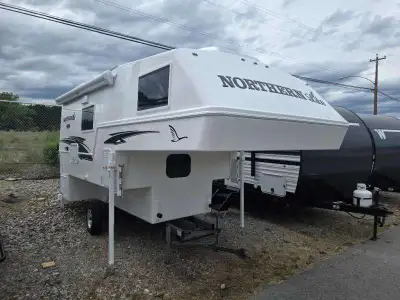 Northern Lite Limited Edition 10-2EXLEDB truck camper highlights: Queen Bed Dry Bath USB Charging St...