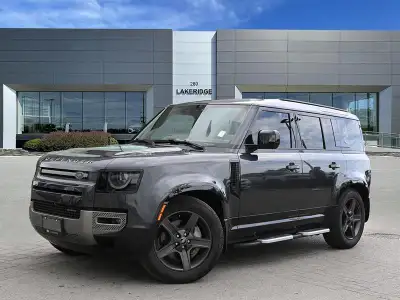 The 2022 Land Rover Defender 110 P400 X-Dynamic blends classic Defender character with modern comfor...