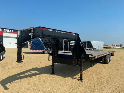 2027 8.5 x 30' Gooseneck Trailer Tandem Dually Trailer Equipment Trailer Flat Deck Trailer Deck Over...