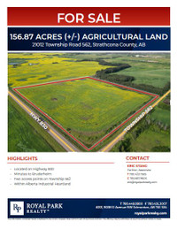 156.87 ACRES (+/-) AGRICULTURAL LAND FOR SALE