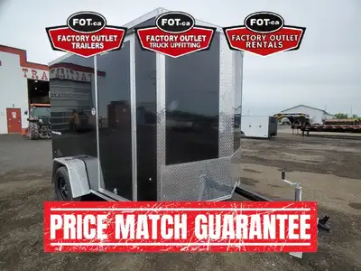 NEW 6x10ft Traverse Enclosed Cargo Trailer from Formula Trailers - Rear Ramp Door w/ Spring Assist -...