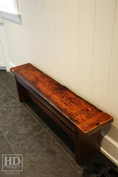 Reclaimed Ontario Barnwood Benches  / table.ca, View more