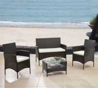 Patio Furniture Outdoor 4 pcs set Balcony Condo Apartment