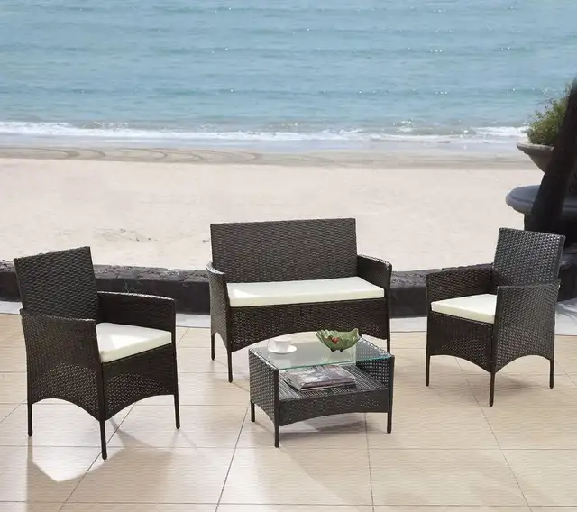 Patio Furniture Outdoor 4 pcs set Balcony Condo Apartment in Patio & Garden Furniture in City of Toronto - Image 2