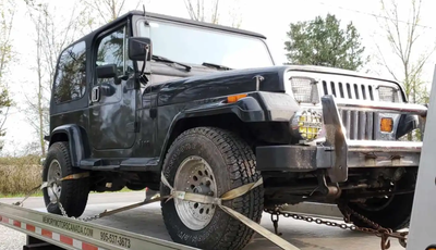 For jeep lovers we have this 87 Jeep with a running 350 Chevy engine. recent gas tank installed and...