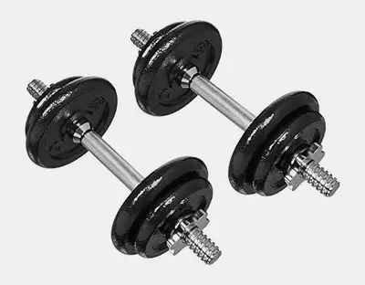 Adjustable Dumbbell Set 38 lb - Amazon Basics, View more