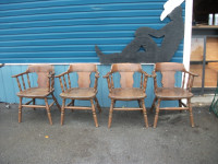 Four Captain Style Pub Chairs