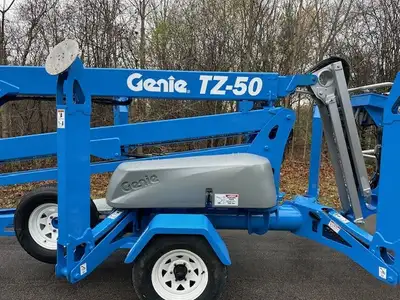 Genie TZ-50 Tow behind towable trailer boom lifts JLG T350 T500J, Haulotte 5533A 4527A, Snorkel TL37...
