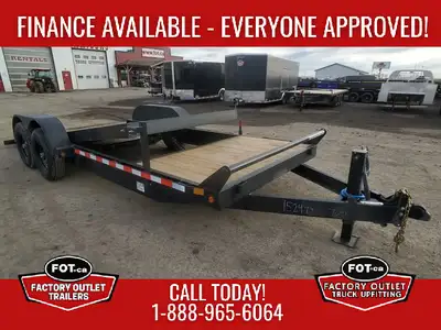 Welcome to Factory Outlet Trailers! NEW 7x21ft Gravity Split Tilt Trailer from Canada Trailers - 4ft...
